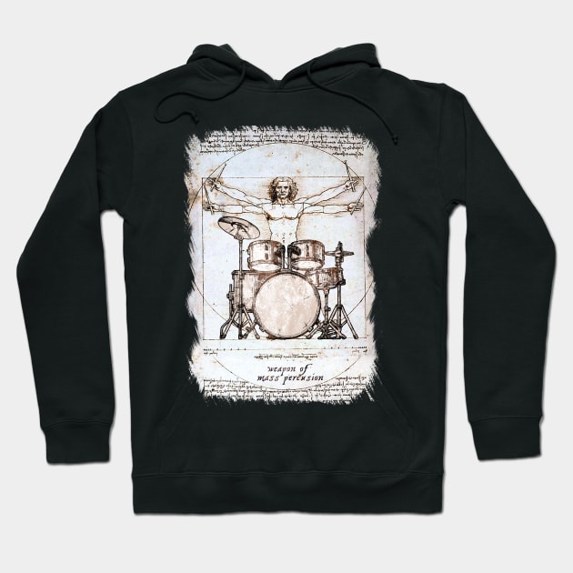 The Drummer - Weapons Of Mass Percussion Hoodie by The Blue Box